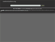 Tablet Screenshot of customization.org